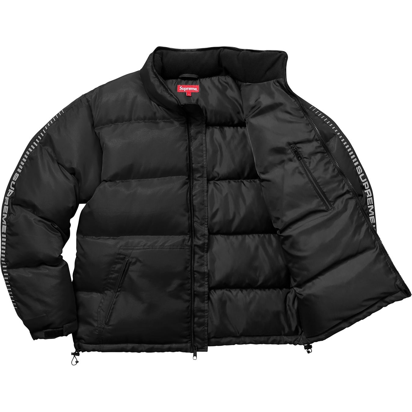 Reflective Sleeve Logo Puffy Jacket view 25